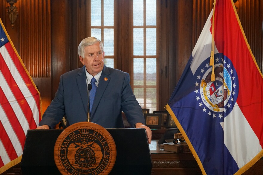  Missouri Gov. Mike Parson spoke on his intent to hold a special session back in July to address both the tax credits and desired tax cut. Parson, photographed here on Aug. 22, 2022, gave a start date of Sept. 6 for the special session.
