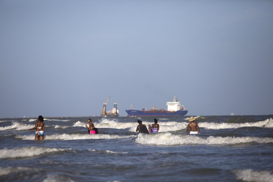 The beach in Port Aransas