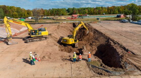 Work underway at the site of a natural gas liquids leak in Iron County