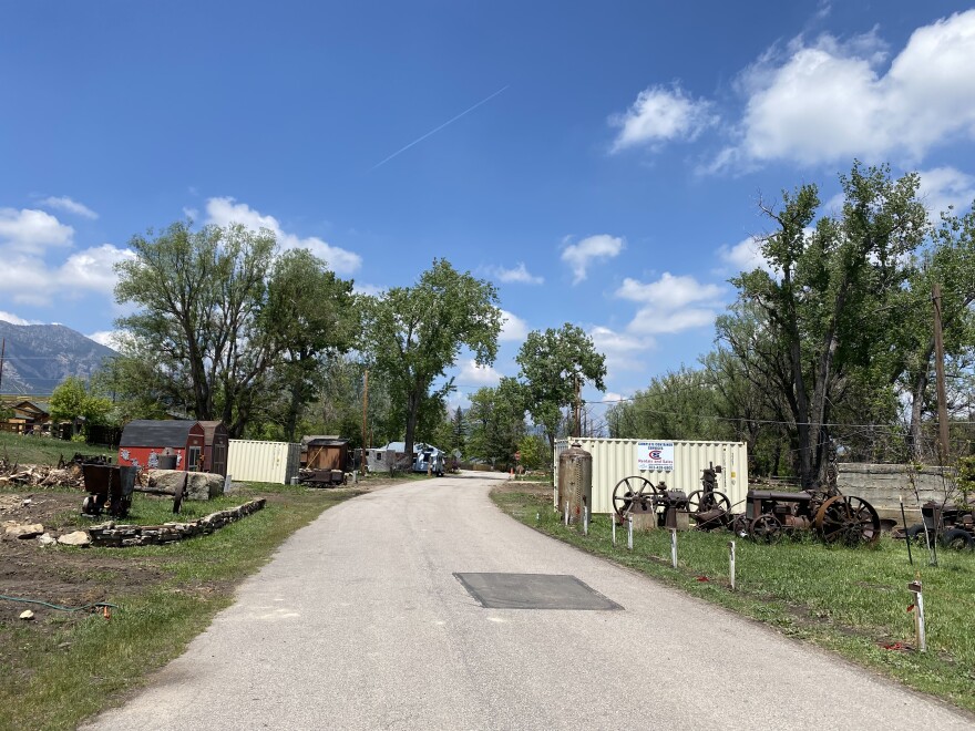 Bob and Diana Gabriella own property on both sides of Marshall Road. The fire destroyed a handful of historical buildings here: several coal miner's cabins as well as a structure that had been an old pool hall and bar.