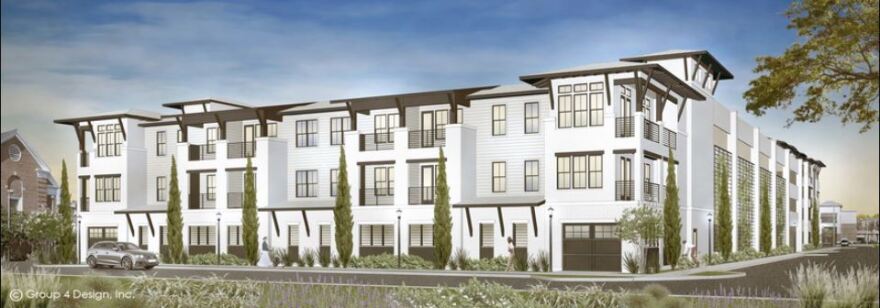 A rendering of Park Place at San Marco apartments.