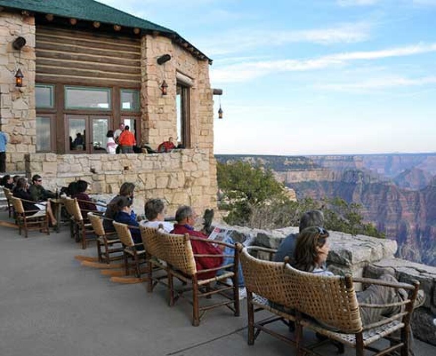 The North Rim Lodge at Grand Canyon National Park.