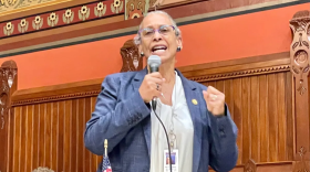 Rep. Toni E. Walker, D-New Haven, advocates for the new state budget during Monday's House debate.