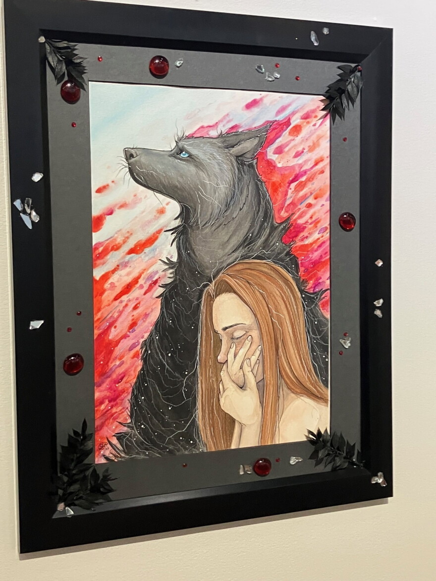 One of the paintings in the new exhibit, "The Monster Under My Bed," opening Oct. 9, 2026.