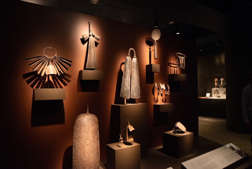 Bells, rattles and thumb pianos are among the iron instruments used to summon ancestors.