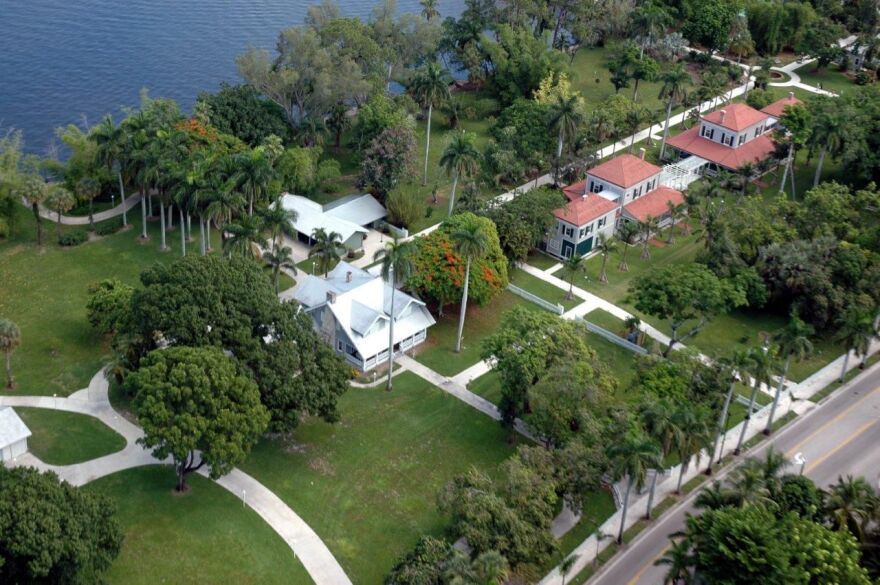 Aerial view of Edison & Ford Winter Estates