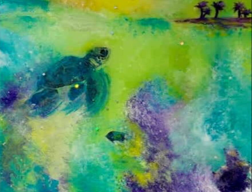 On view at Jacaranda Trace is Venice Art Center's exhibition of works by artist Bowe & Bruno.