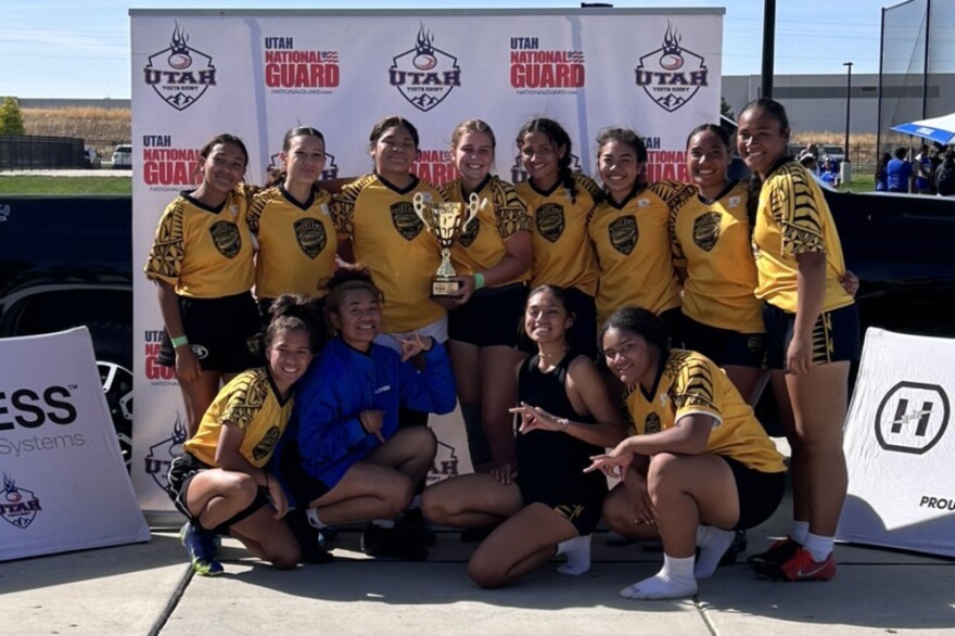 Back Rom (L-R): Noemi Barrios (Wasatch), Sarah Trunnel (Wasatch), Zion Stone (Provo), Skye Schlopy (Wasatch), Vasiti Turagavou (Provo), Sela Uluave (Provo), Aulia Afele (Provo), Maliana Pulu (Provo) Front Row (L-R): Phoebe Biutanaseva (Wasatch), Lole Malupo (Provo), Tita Iongi (Provo), Laura Pulu (Provo)