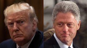 The House eventually impeached President Clinton and lawmakers are expected to do the same when the articles of impeachment against President Trump. (Left: Drew Angerer/Getty Images) (Right: Tim Sloan/AFP/Getty Images)