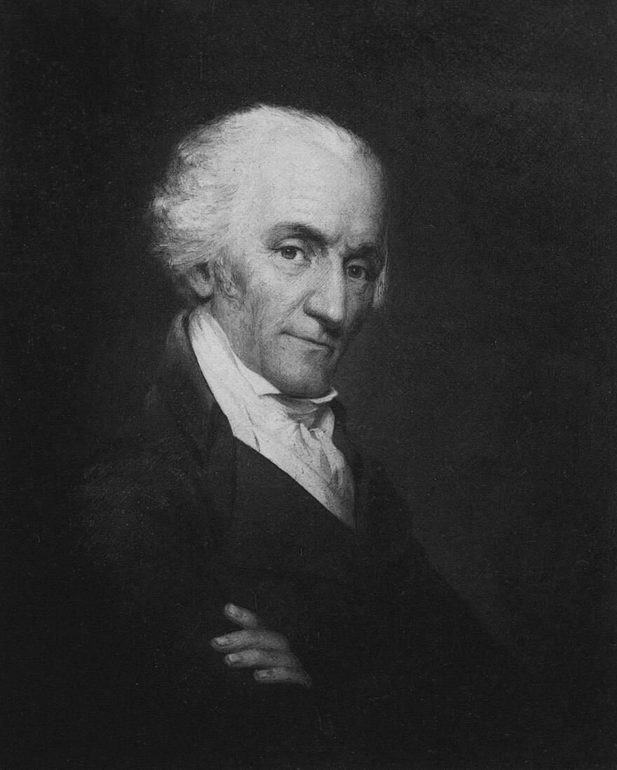 Engraved portrait of Elbridge Gerry, fifth Vice President of the United States and the namesake of the technique of political redistricting known of gerrymandering, 1890.