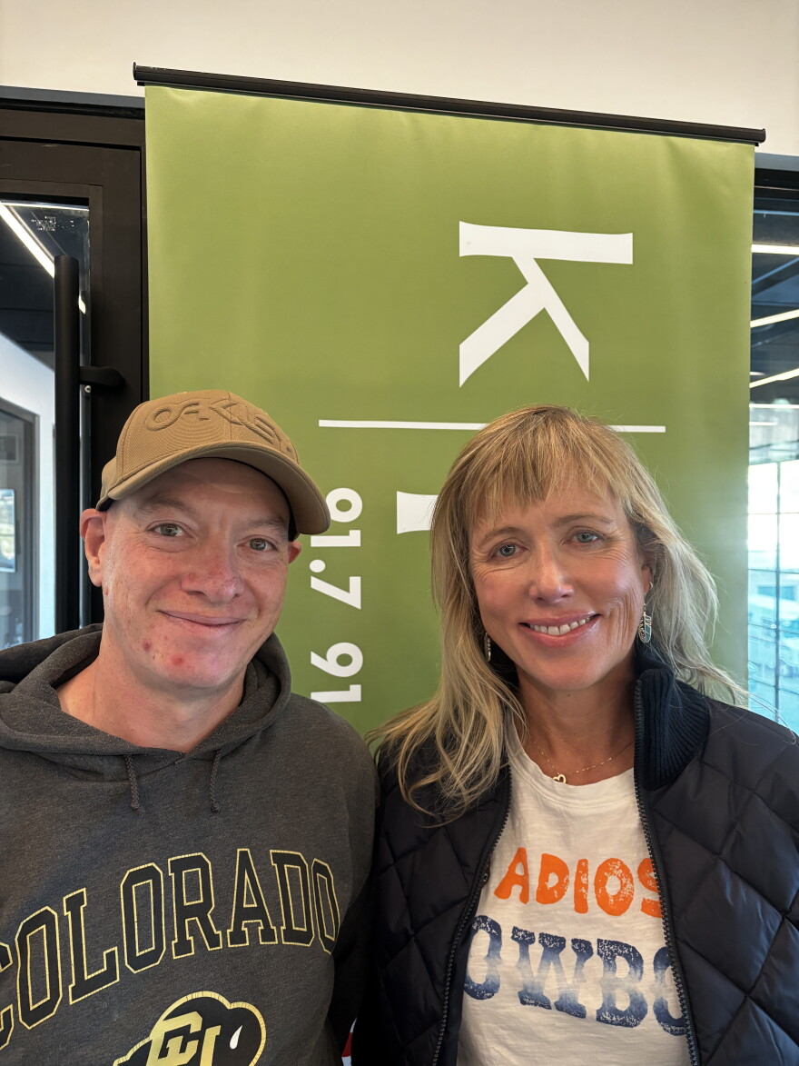 Park City School Board Vice President Nick Hill (left) and President Meredith Reed (right)
