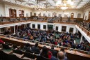 The Senate chambers at the Capitol on Jan. 14, 2025, the first day of the 89th Legislative Session. Patricia Lim/KUT News