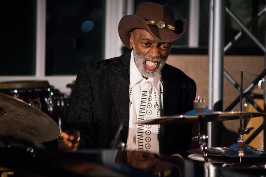Roy Haynes at the Jazz Foundation of America Loft Party in October of 2019