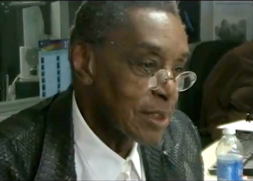 Don Cornelius being interviewed by Herb Kent in 2011.