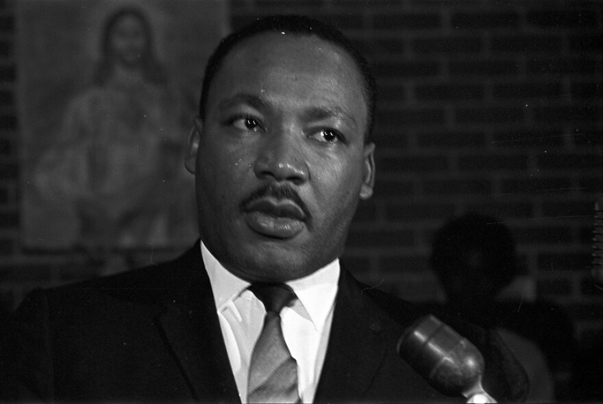 Martin Luther King Junior speaking in Greenville, AL in 1965