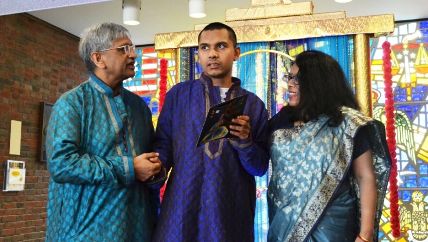 Aloke Roy and his parents attend a dance performance in Lexington.