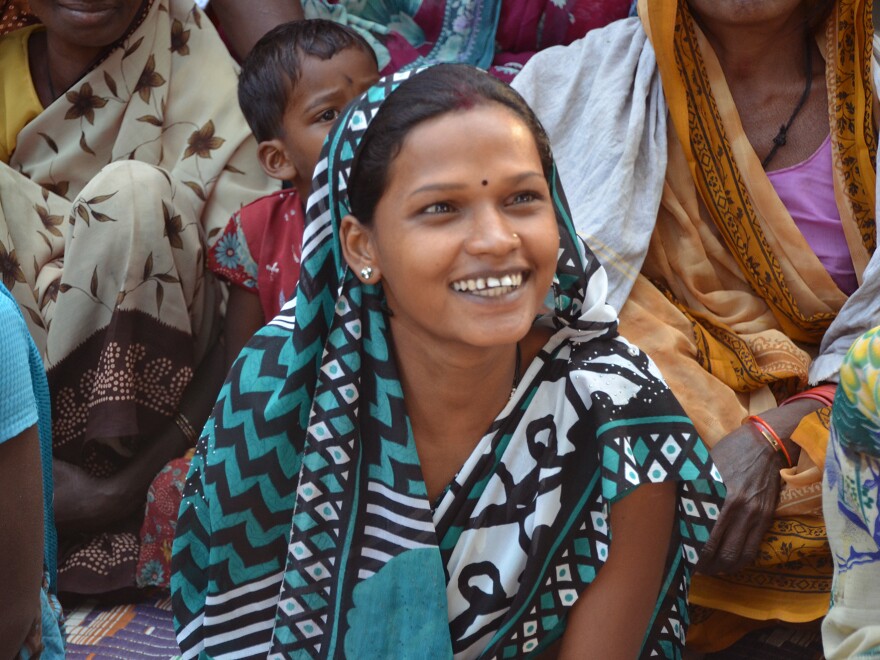 Mina, a 22-year-old mother in Jamkani, Chhattisgarh, says sending her child to the Fulwari gives her more time to farm and collect forest wood.