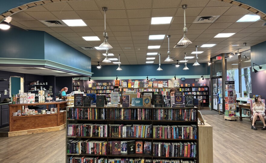 The expansion of the Otto Bookstore houses fiction and non-fiction bestsellers.