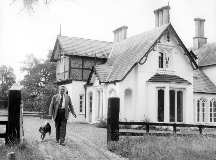 Otto Skorzeny, a former SS commando officer, at his property Martinstown House in County Kildare, Ireland.