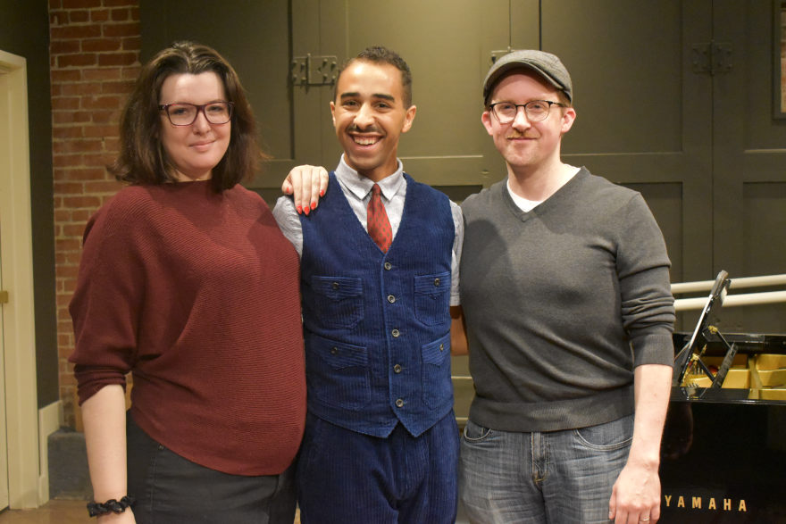 Jayce Fortin, Mathias Oliver and Henry McNulty of the Civic's "The Addams Family" in the SPR performance space