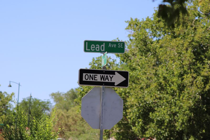 Lead street sign