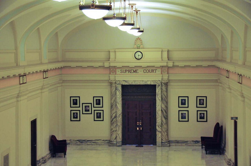 Courtroom entrance. 