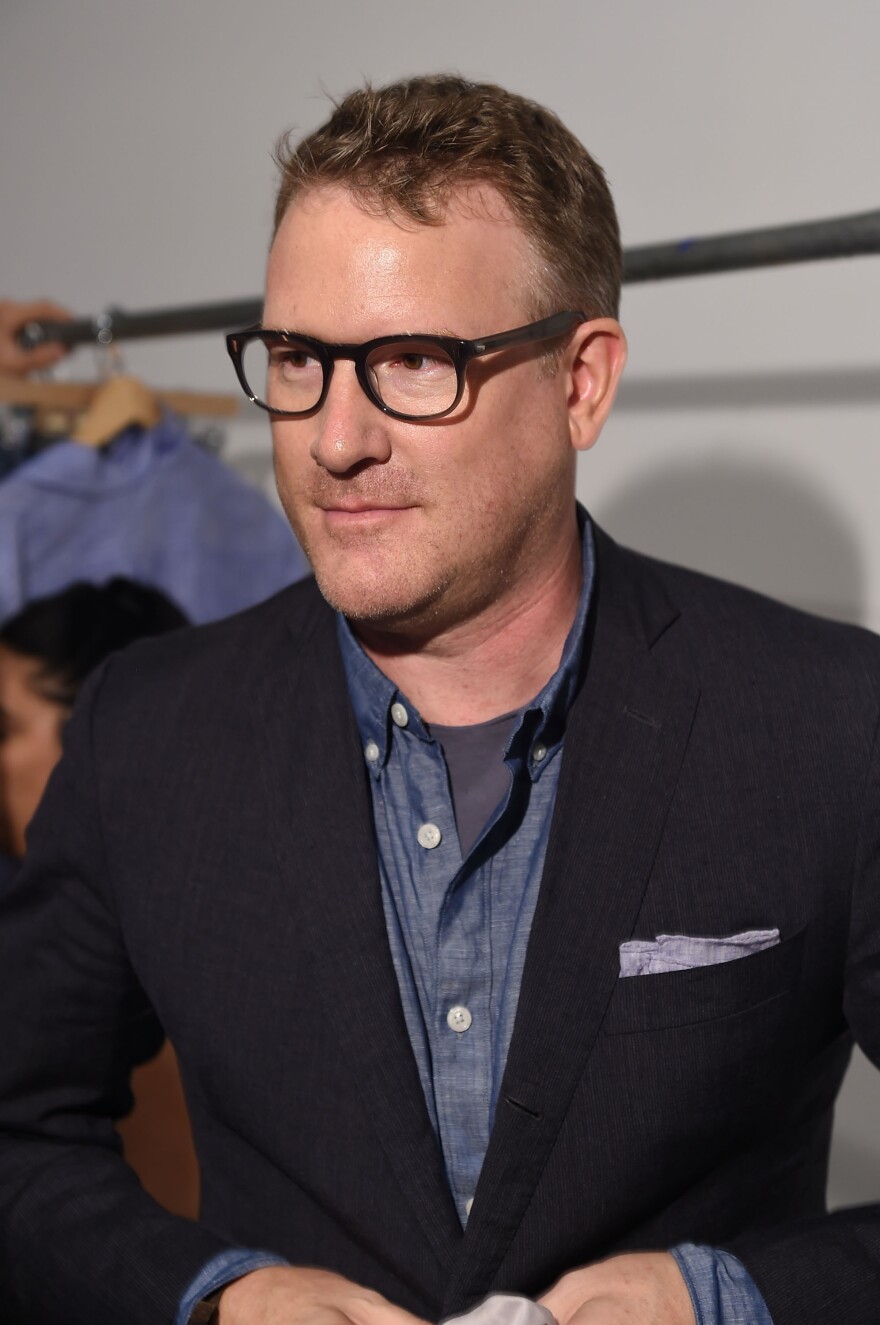 Todd Snyder backstage during his show — the biggest one he has ever done.