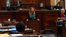 in the House chamber at the Statehouse on Feb. 4 , 2026.