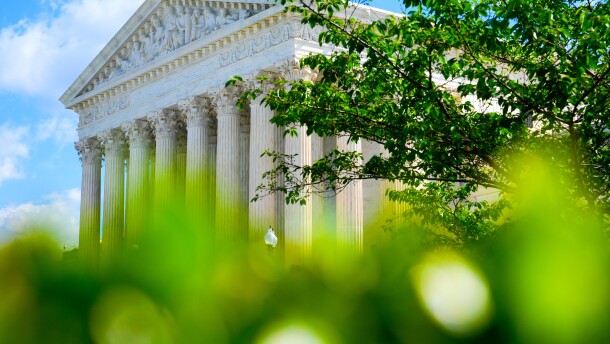 The U.S. Supreme Court is seen Friday, April 17, 2026, in Washington.