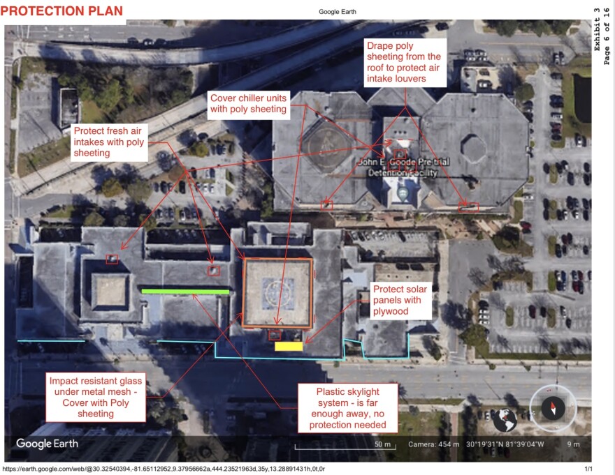 A protection plan contractors submitted to Jacksonville City Council in January.