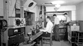 Radio Control Room in the Interlochen Bowl, 1947