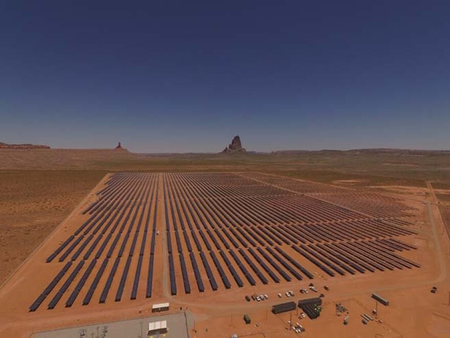 The Kayenta Solar Facility became operational in 2018 and produces enough energy to power 13,000 homes.