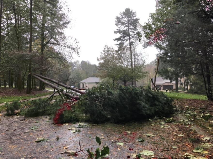 Iredell-Statesville Schools declared a second day of virtual learning for students because Hurricane Zeta brought down trees and power lines.