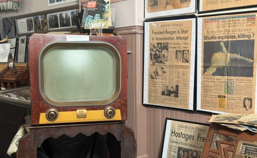 A 1950s-era television.