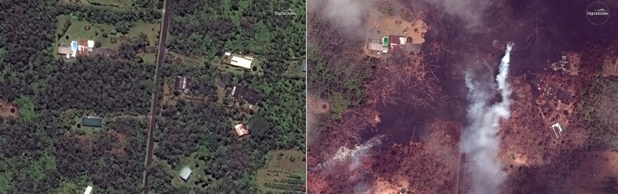 The Leilani Estates neighborhood, near Pahoa, where numerous homes have been destroyed by lava from Kilauea.