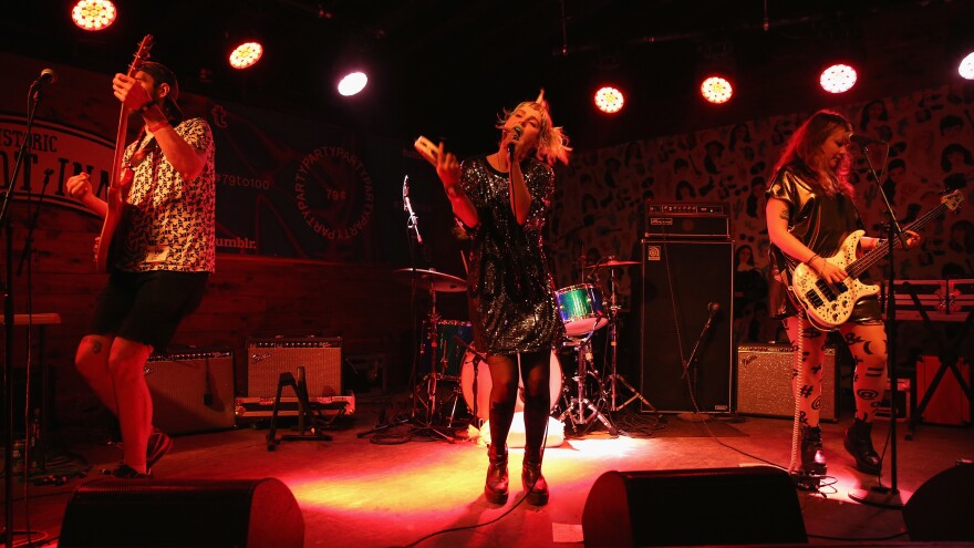 Tacocat performs at Austin, Texas, venue The Scoot Inn in March 2016.