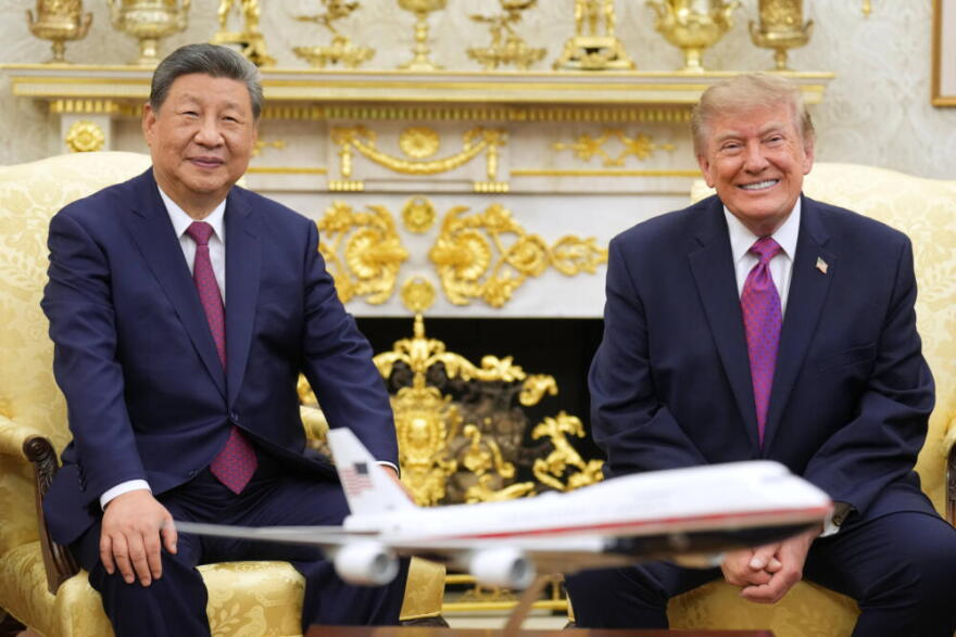 President Donald Trump and China's President Xi Jinping meet in the Oval Office of the White House, Thursday, Sept. 24, 2026, in Washington. (Jacquelyn Martin/AP)
