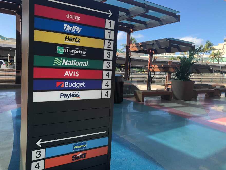 Beautiful Car Rental Airport Honolulu Background in 4K Beautiful Car Rental Airport Honolulu Background in 4K