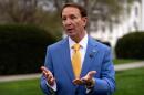 In this file photo, Louisiana Gov. Jeff Landry records a social media video outside the White House, Monday, March 24, 2025, in Washington.