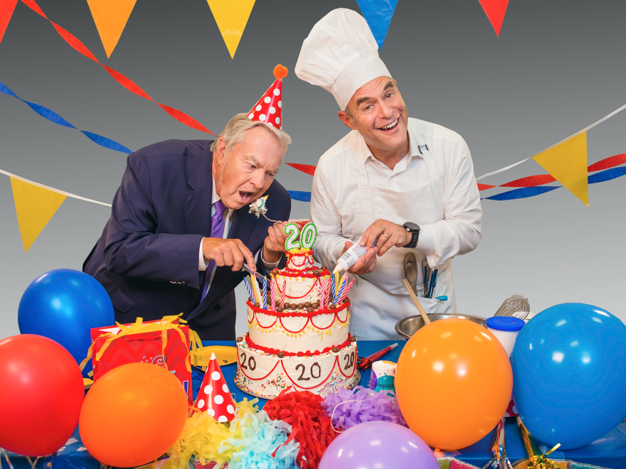 Bill Curtis and Peter Sagal celebrate 20 years of "Wait Wait... Don't Tell Me!"