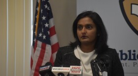 Peoria City/County Health Department Administrator Monica Hendrickson holds a press conference to declare a COVID-19 Health Advisory, on Friday, July 24, 2020.         