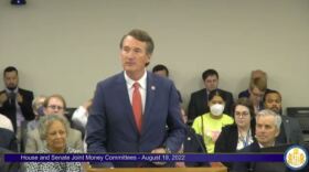 Governor Glenn Youngkin addresses the General Assembly money committees.