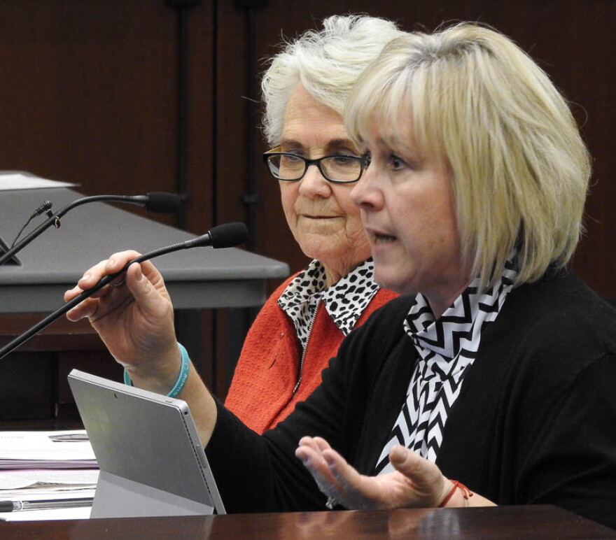 (Trent Nelson | The Salt Lake Tribune) Former Cache County employee Terryl Warner (right), speaks to the House Transportation Committee in 2018. Warner was charged earlier this week for alleged communications fraud.
