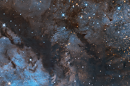 The Swan Nebula, as seen by the Hubble space telescope.