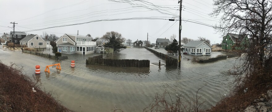 Chapin Beach in Dennis after a storm