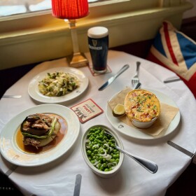 The Bell is a British pub in New Orleans serving an updated menu of comfort food.
