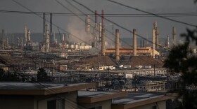 Chevron's refinery in Richmond on Feb. 21, 2024. Trump in his order says state policies like California's cap and trade program discriminate against oil companies and raise the cost of energy.