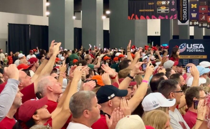 Hoosiers turned out Sunday at Playoff Fan Central in Miami Beach.