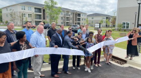 Housing and community members participate in Alcove at Russell Ribbon Cutting