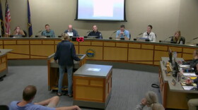 Residents speak to the East Grand Rapids City Commission at a meeting on Monday, October 19th.